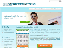Tablet Screenshot of nejlevnejsipojistenivozidel.eu